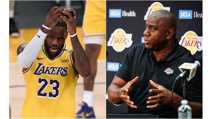 LeBron James y Magic Johnson