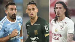Martín Cauteruccio, Erick Noriega y Williams Rivero, figuras de la Liga 1 2024. (Imago)