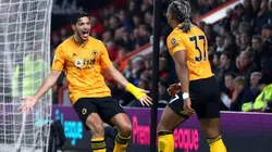 Adama Traoré y Raúl Jiménez, jugadores del Wolverhampton.