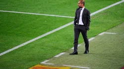 Pep Guardiola durante un encuentro con Barcelona.
