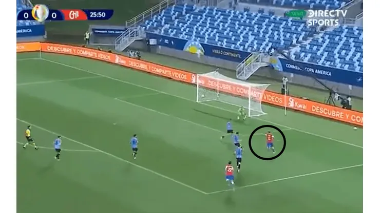 El golazo de Eduardo Vargas.