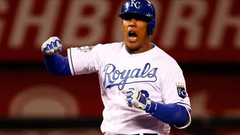 Salvador Pérez está a nueve jonrones de su mejor marca en una temporada (Getty Images)