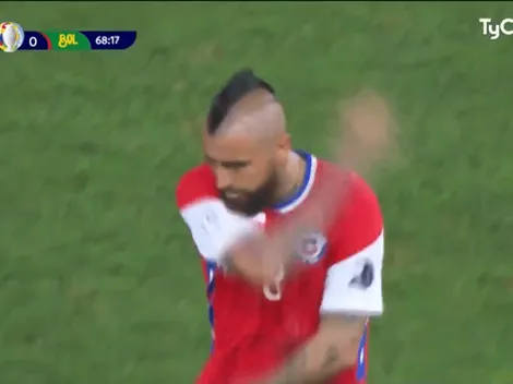 Video: a Vidal lo sacaron y se fue de la cancha totalmente enojado
