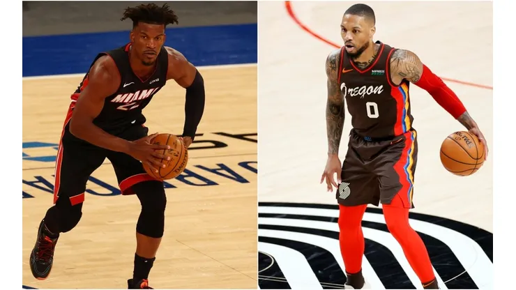 Jimmy Butler y Damian Lillard