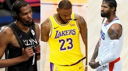 Kevin Durant, LeBron James y Paul George