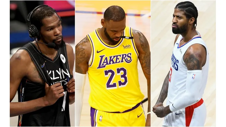 Kevin Durant, LeBron James y Paul George