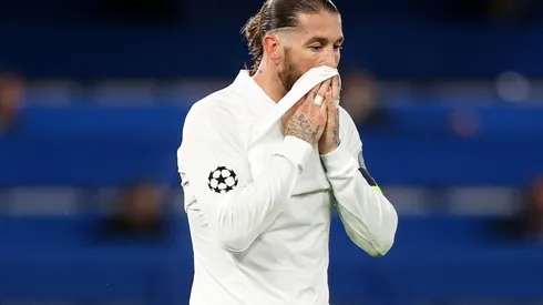Sergio Ramos durante un encuentro con Real Madrid.