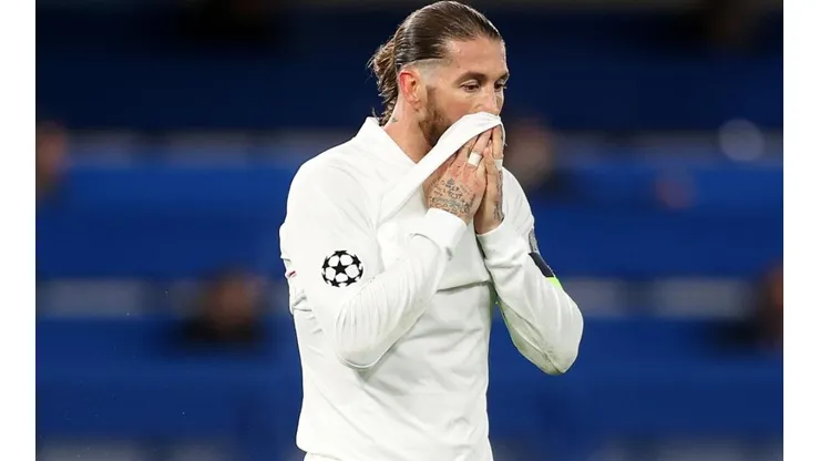 Sergio Ramos durante un encuentro con Real Madrid.