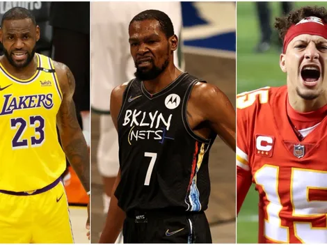 LeBron, Mahomes y las figuras del deporte que se rindieron ante Kevin Durant