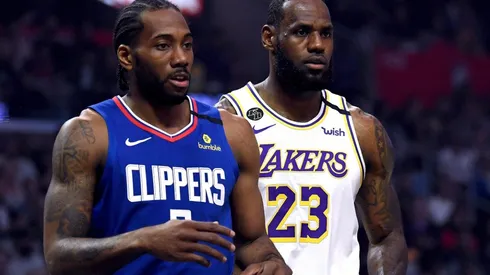 LeBron James y Kawhi Leonard.