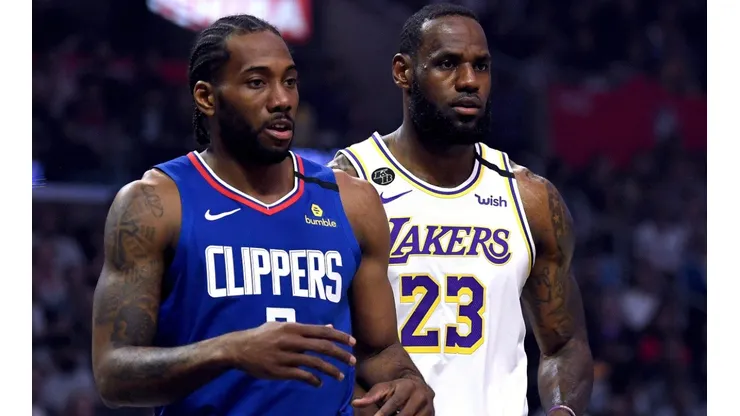 LeBron James y Kawhi Leonard.