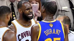 LeBron James y Kevin Durant en 2017