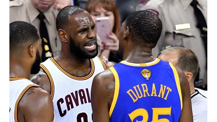 LeBron James y Kevin Durant en 2017