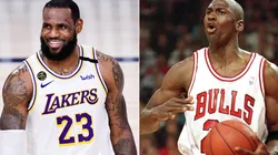 LeBron James y Michael Jordan
