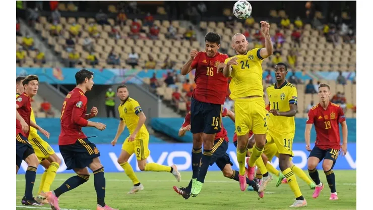 España vs. Suecia en la Eurocopa.