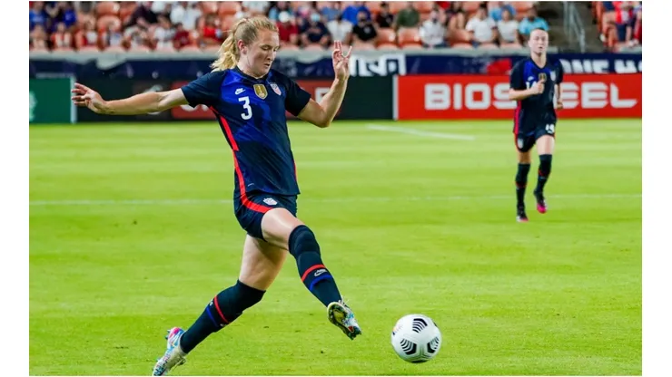 Samantha Mewis de la Selección femenina de Estados Unidos (Getty).