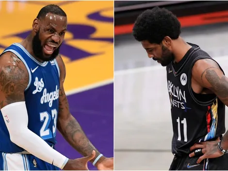 La imperdible reacción de LeBron a la dura lesión de Kyrie Irving