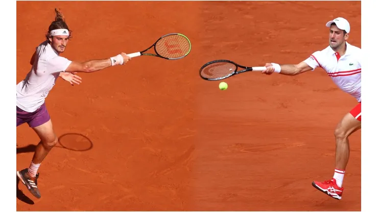 Novak Djokovic y Stéfanos Tsitsipás lucharán la final del Roland Garros 2021 (Fuente: Getty).