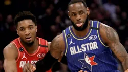 Donovan Mitchell y LeBron James