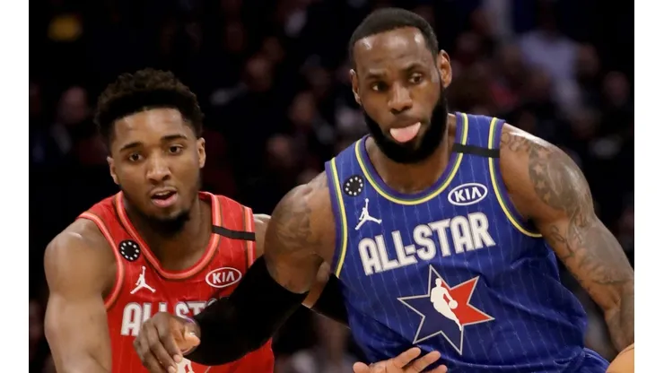 Donovan Mitchell y LeBron James