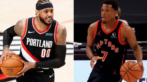 Carmelo Anthony y Kyle Lowry
