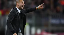 Pep Guardiola durante un encuentro con Barcelona.