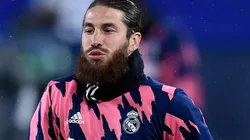 Sergio Ramos durante un encuentro con Real Madrid.