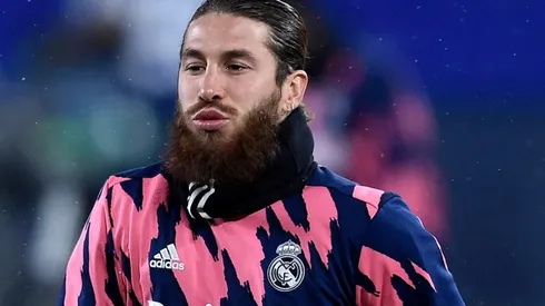 Sergio Ramos durante un encuentro con Real Madrid.