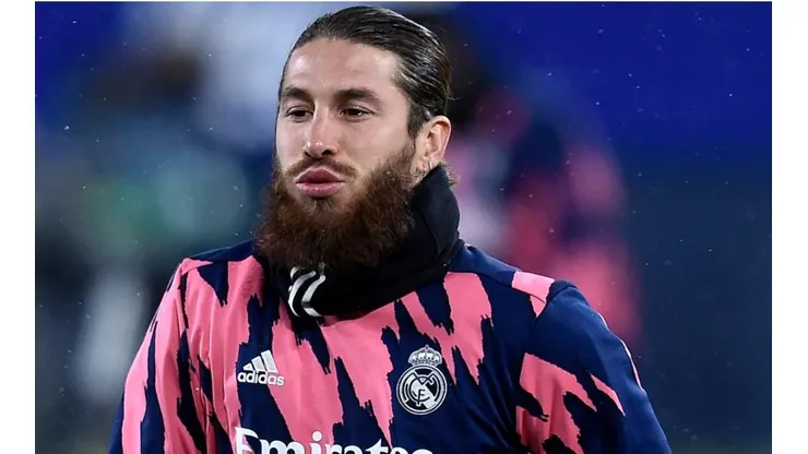 Sergio Ramos durante un encuentro con Real Madrid.