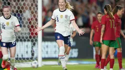Samantha Mewis y su gol ante Portugal