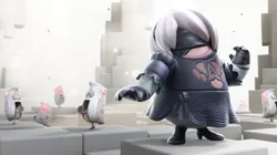 El skin de 2B de NieR: Automata en Fall Guys ya está disponible