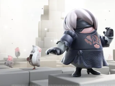 El skin de 2B de NieR: Automata en Fall Guys ya está disponible