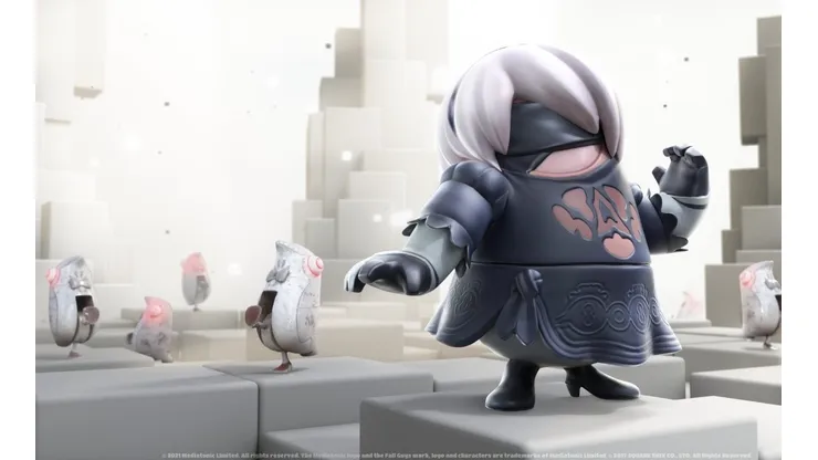 El skin de 2B de NieR: Automata en Fall Guys ya está disponible