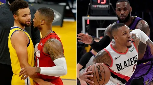 Stephen Curry, Damian Lillard y LeBron James