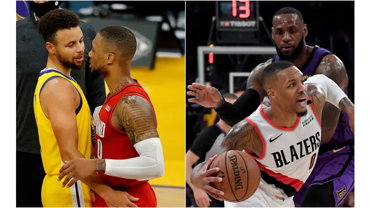 Stephen Curry, Damian Lillard y LeBron James