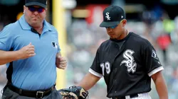 Umpire y José Abreu (Foto: Getty)