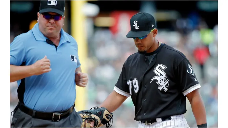 Umpire y José Abreu (Foto: Getty)