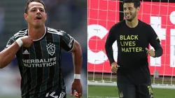 Javier Hernández y Carlos Vela