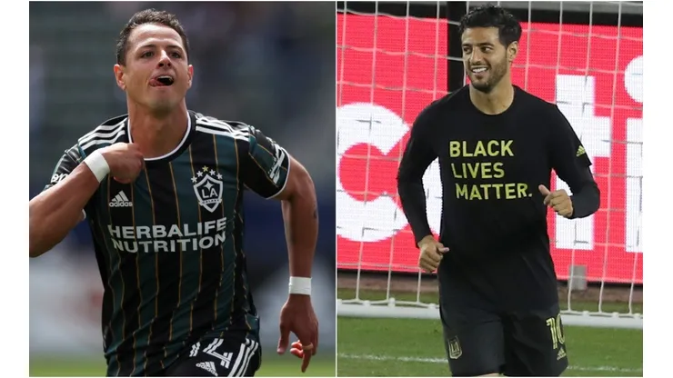 Javier Hernández y Carlos Vela