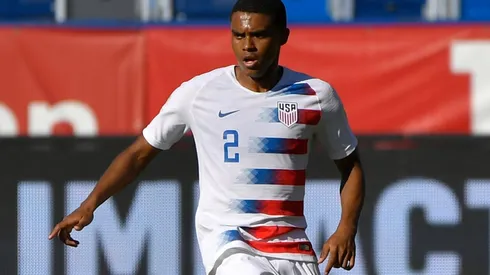 Reggie Cannon, autor del tercer gol de Estados Unidos.