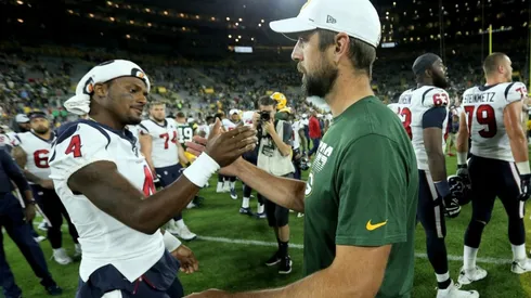 Deshaun Watson y Aaron Rodgers