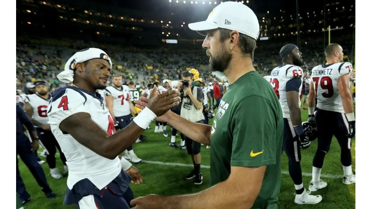 Deshaun Watson y Aaron Rodgers