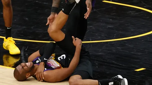 Chris Paul se lesionó ante Lakers.