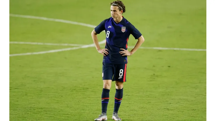 Brenden Aaronson, autor del gol.