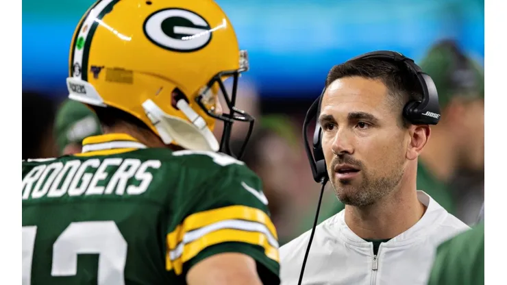 Aaron Rodgers y Matt LaFleur