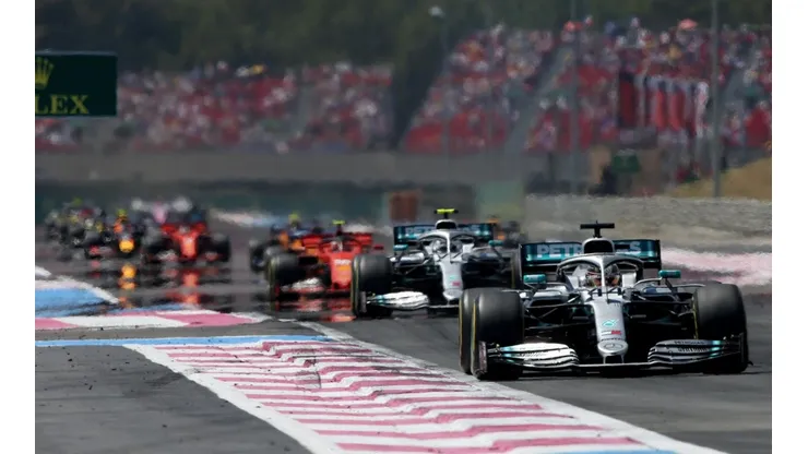 Imágenes de la recta más larga del Circuito Paul Ricard, en 2019 (Foto: Getty Images).