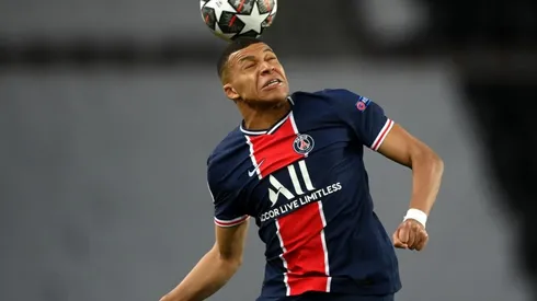 Kylian Mbappé durante un encuentro con PSG.