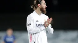 Sergio Ramos durante un encuentro con Real Madrid.