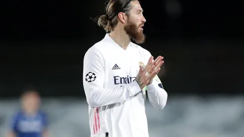 Sergio Ramos durante un encuentro con Real Madrid.