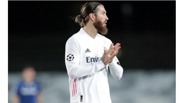Sergio Ramos durante un encuentro con Real Madrid.